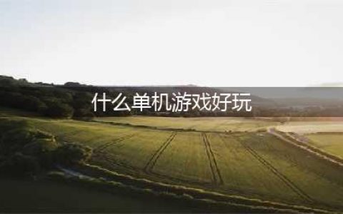 2021单机游戏有哪些好玩的 十款好玩的单机游戏推荐(什么单机游戏好玩)