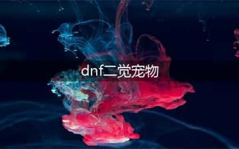 《DNF》魔界人二觉宠物怎么获取 魔界人二觉宠物获取方法分享(dnf二觉宠物)