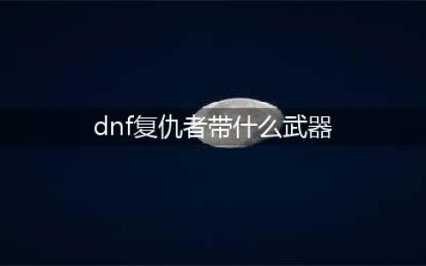 《DNF》100复仇者毕业武器带什么好 复仇者毕业武器搭配推荐(dnf复仇者带什么武器)