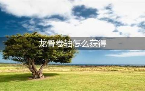 龙骨卷轴怎么获得 剑灵龙骨卷轴怎么获得