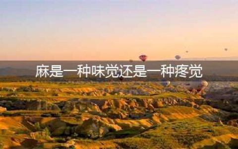 震撼你三观的事实：“辣”“麻”和“涩”都不属于味觉！(麻是一种味觉还是一种疼觉)