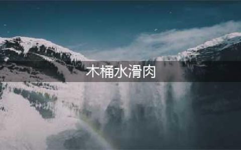 新乡名吃--木桶水滑肉(木桶水滑肉)