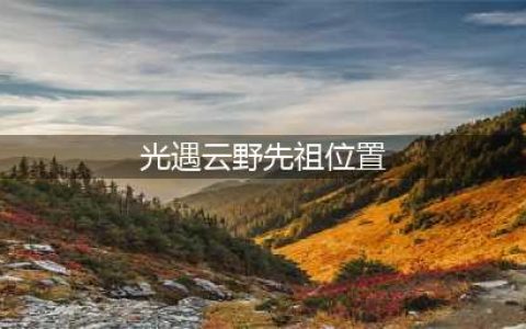 光遇云野先祖位置大全