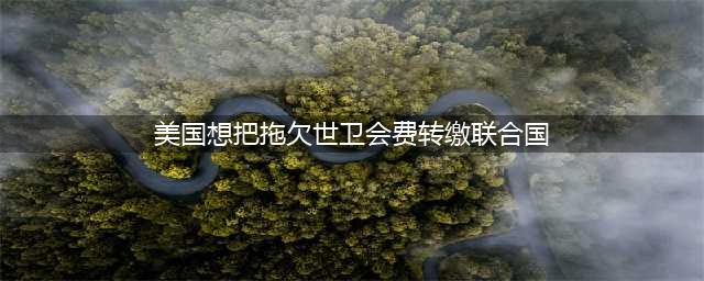美国想把拖欠世卫会费转缴联合国#(美国想把拖欠世卫会费转缴联合国)