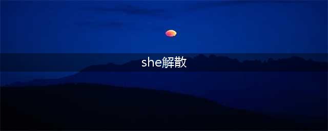 SHE终解散：三人离开华研，成立个人公司！网友：对H好一点！(she解散)