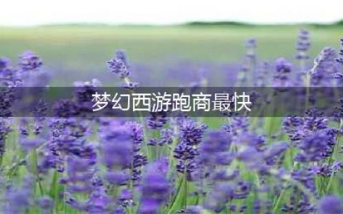 梦幻西游跑商最快路线怎么走 跑商最快路线推荐2022