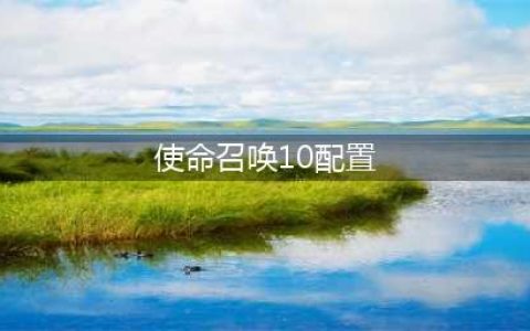 使命召唤10电脑要什么样的配置 配置最低要求(使命召唤10配置)
