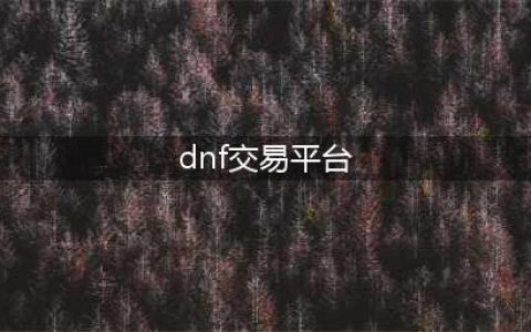 dnf交易平台哪个靠谱2022 靠谱的dnf游戏交易平台精选(dnf交易平台)