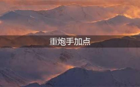 荣耀全明星重炮手技能怎么点(重炮手加点)