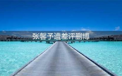 张馨予遭差评删博 因被批不如范冰冰美 网友反讥其要有自知之明 想要模仿范爷还(张馨予遭差评删博)