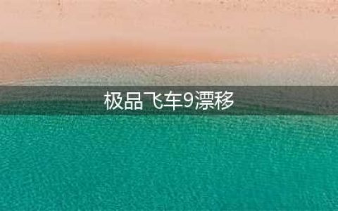极品飞车9怎么漂移
